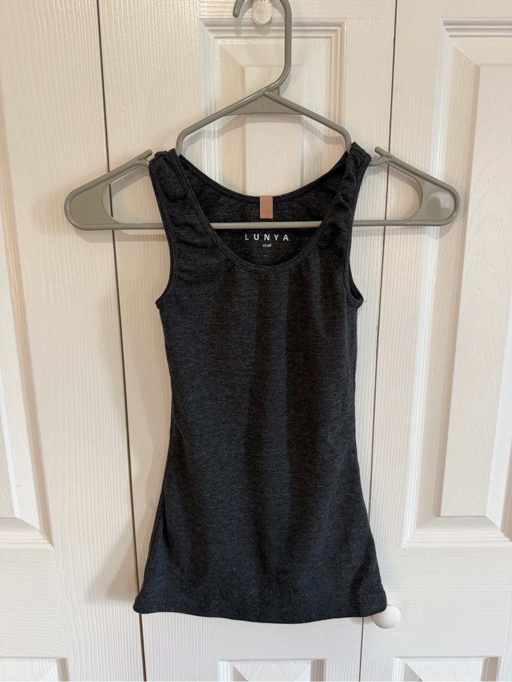 Lunya Basic Sleep Tank Charcoal Grey Size Small